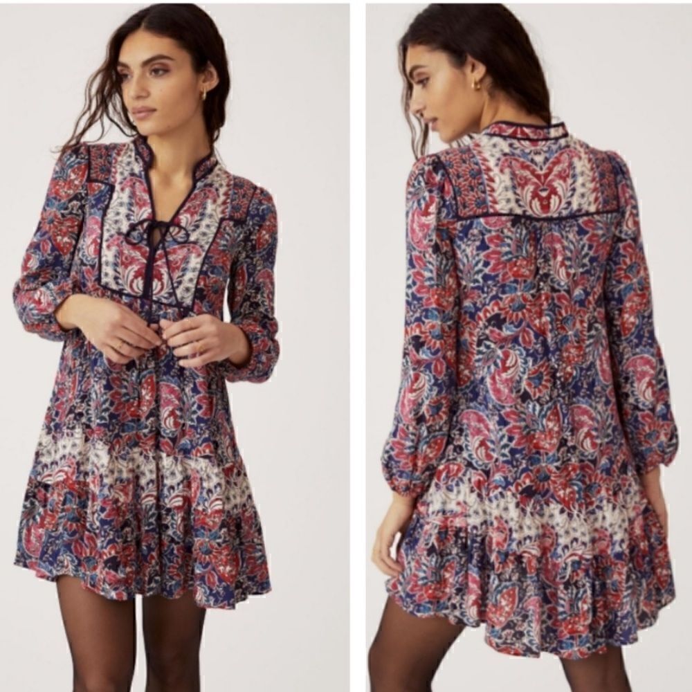 Anthropologie Spliced Tunic Dress Size S